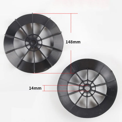 Plastic Replacement Fan Blade for Air Compressor Compatible with Direct Online Motor Features Low Noise and Stable Structure