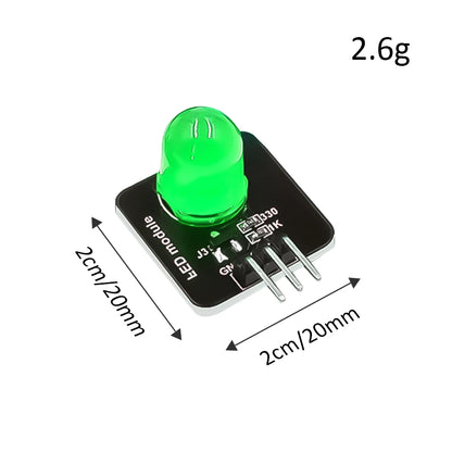 DC 3.3–5V 10mm LED Light-Emitting Module with Sensor for Arduino