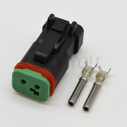2 Pin Waterproof Automotive Connector Plug Male Female DT Series Wiring Socket for Mazda DT04-2P-E005 DT06-2S-EP06