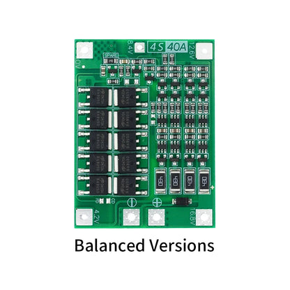 Li-ion Battery Protection Board 40A BMS for 18650 Cells ¨C Enhanced Balanced Version for DIY Battery Packs and Power Tools