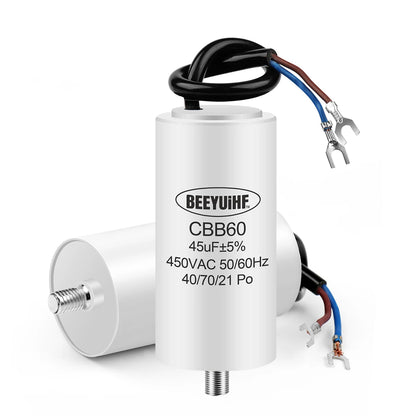 CBB60 Motor Run Capacitor 450V 4µF–100µF for Water Pumps and Air Pumps
