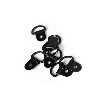 20/10pcs Stainless Steel D Shape Pull Hook Tie Down Anchors Ring Iron Cargo Tie Down Ring Car Truck Trailers RV Boat Accessories