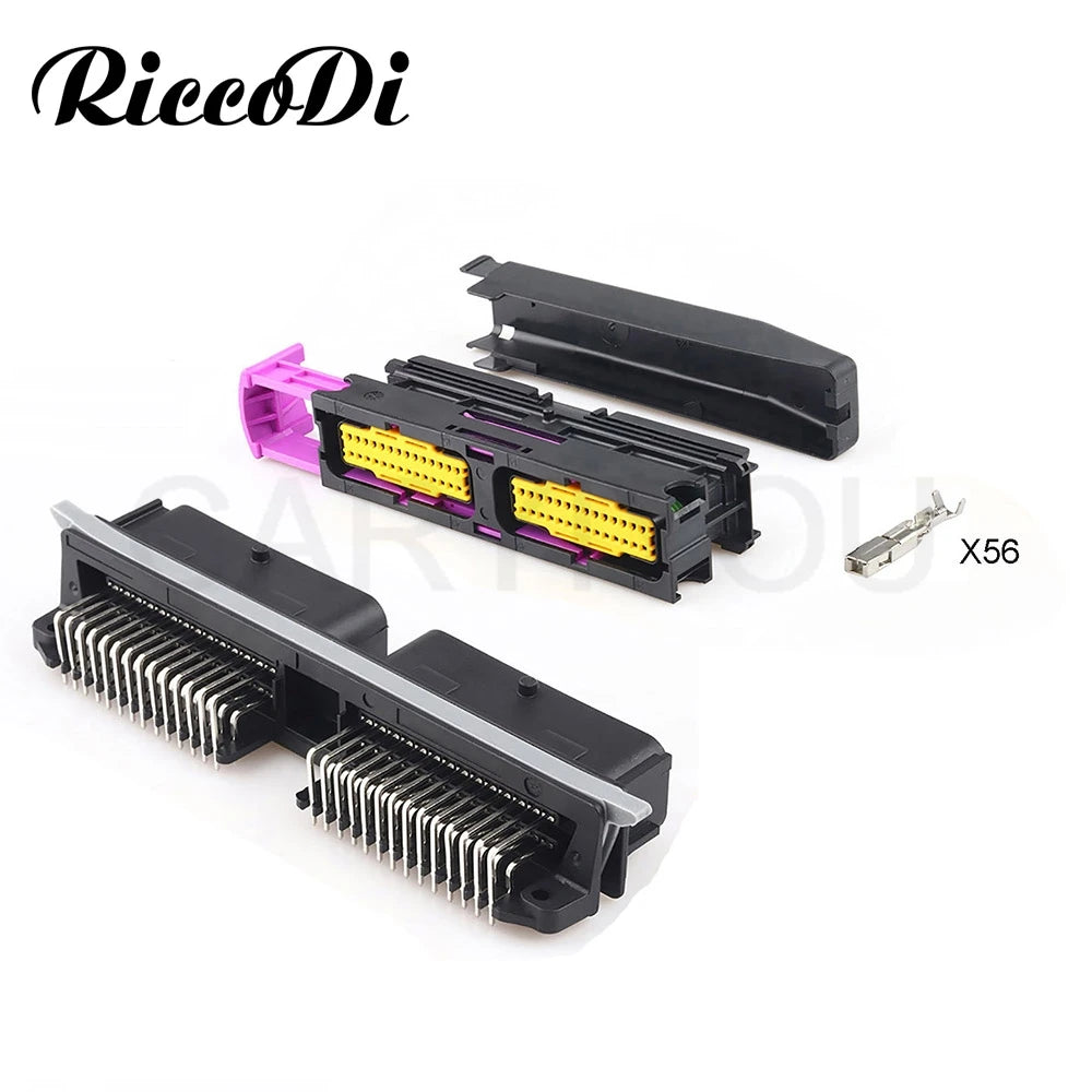 FCI 56 Pin ECU Connector 211PC562S8009 211PC562S0008 DJ7562-1.5-21 PA66 with Shell and Pins