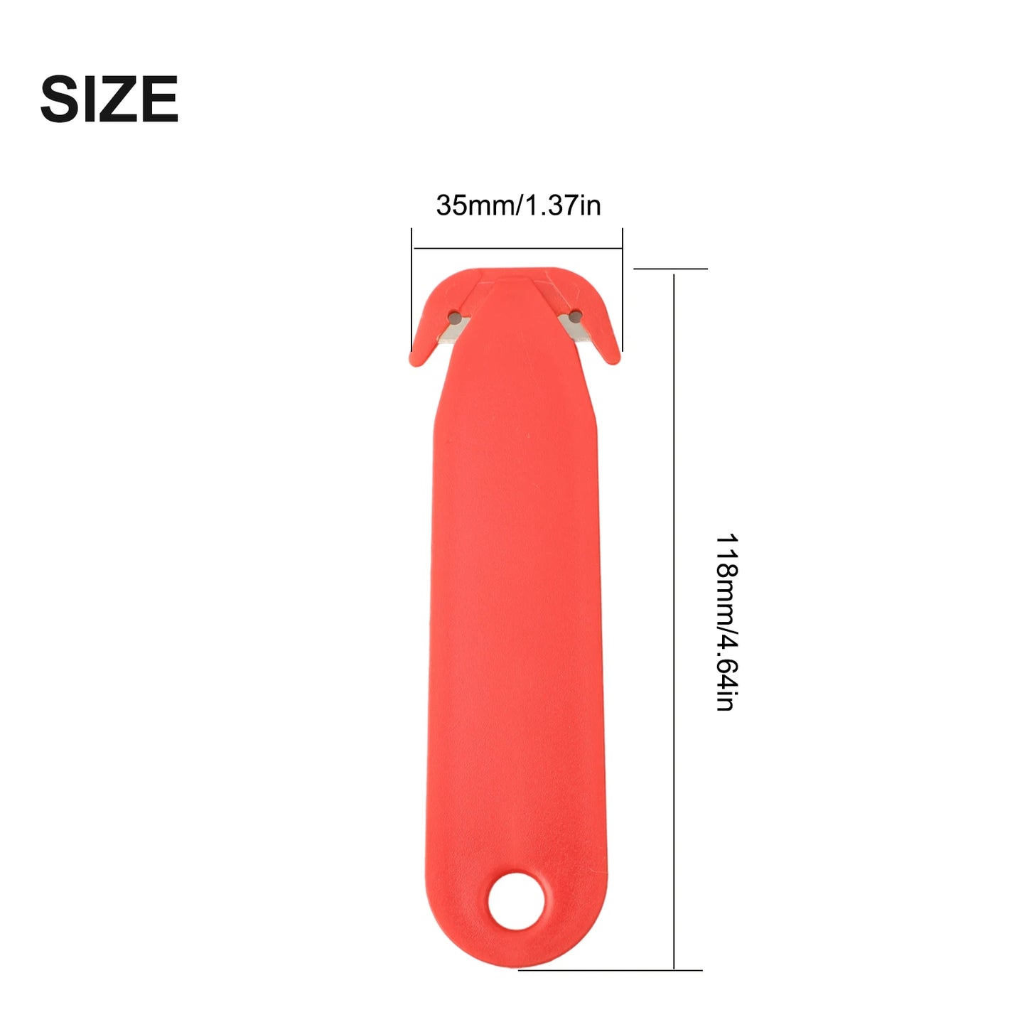 4PCS Double-edged Safety Box Cutter Blade MultiTool Film Cutting Art Paper Cutter For Home Kitchen Warehouse