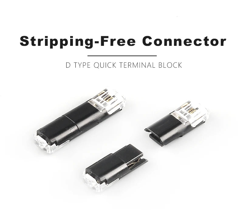 10pcs 2 Pin Waterproof Automotive Connector Strip Terminal Connection