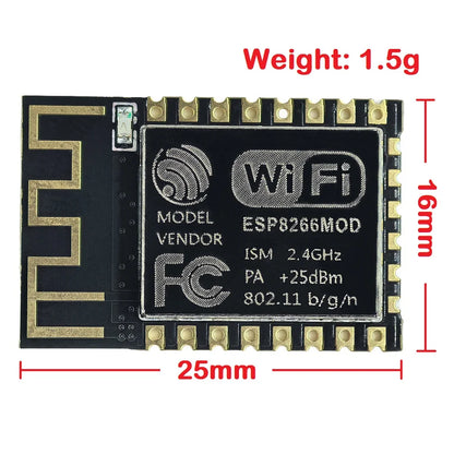 ESP-12F ESP8266 WiFi Serial Module for Arduino and NodeMCU IoT Projects with MicroPython Support