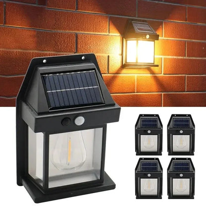 KDULIT Solar Wall Light Outdoor — Motion Sensor, Dusk-to-Dawn, IP55 Waterproof | 3.2V 3W Security Garden Lamp