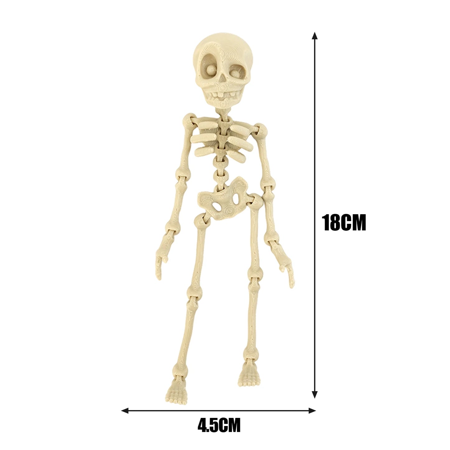 10/1PCS Halloween 3D Poseable Skeleton Magnet with Movable Joints Refrigerator Decoration Halloween Creative DIY Craft Ornament