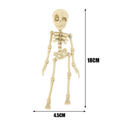 10/1PCS Halloween 3D Poseable Skeleton Magnet with Movable Joints Refrigerator Decoration Halloween Creative DIY Craft Ornament