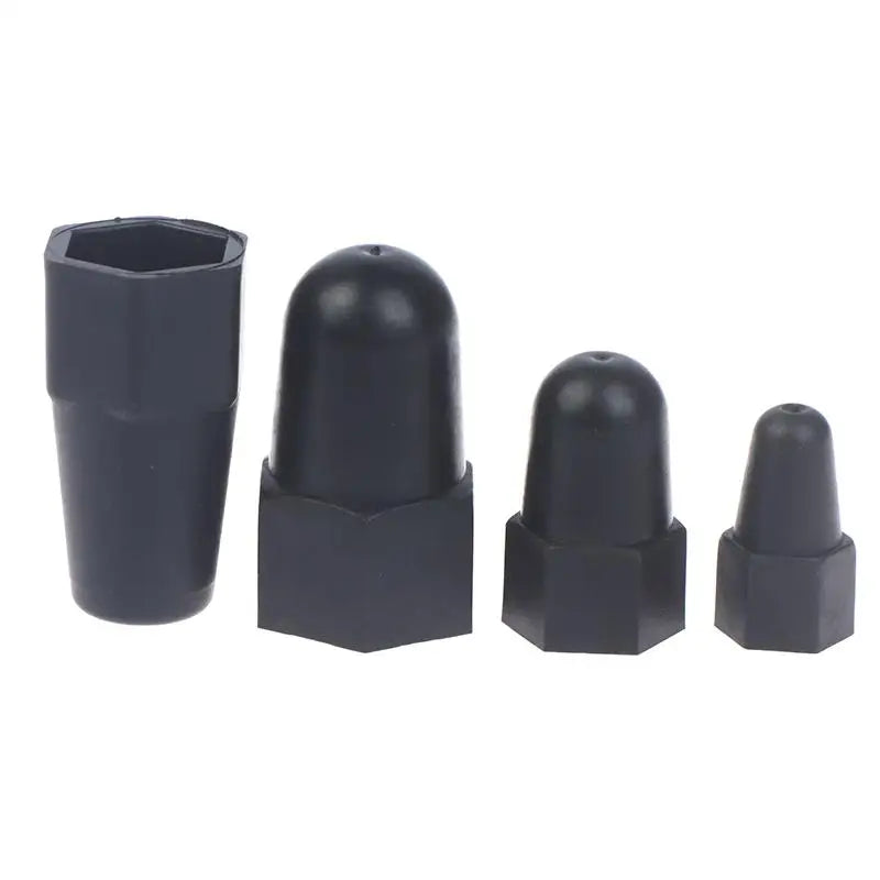 New 10PCS Lengthen Nut Cap Hexagonal Nut M6 M8 M10 M12PE Plastic Nut Protection Caps Hex Screw Protective Sleeve