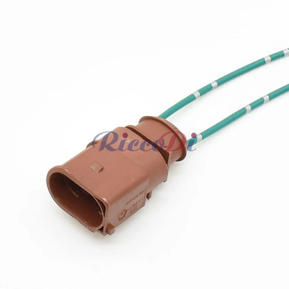 2-Pin 6.3mm Sealed Automotive Connector — Cooling Fan Socket 3B0973852A / 3B0973752A for VW