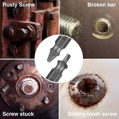 Screw Extractor Drill Bit Set Bolt Remover Tool 4/6pcs