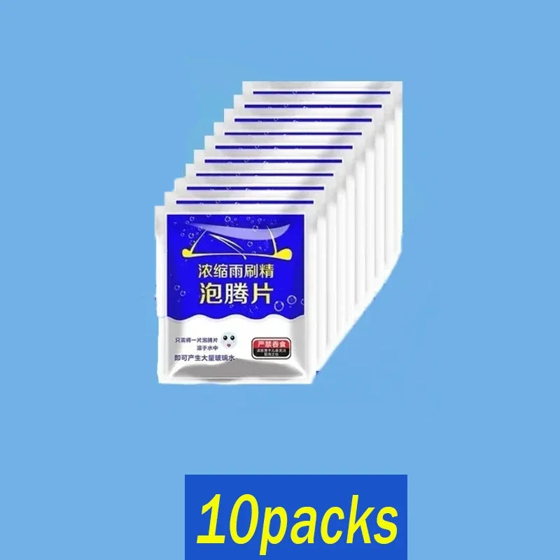 100/10pcs Car Glass water Cleaner Effervescent Tablet Auto Window Solid Cleaning Automobile Car Glass Wiper Washing Tablets