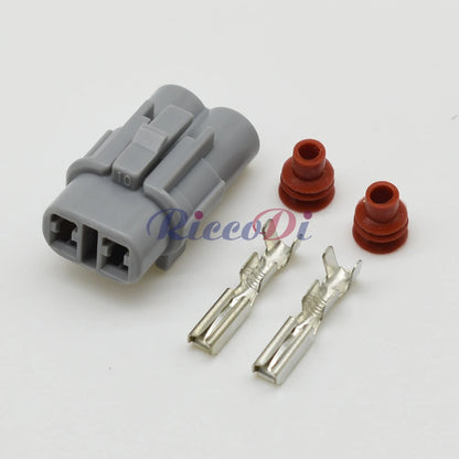 2 Pin 2mm Sealed Connector 6180-2321 6187-2311 DJ7026-2 PA66 Gray Black Waterproof for Honda