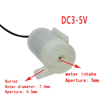 DC 3V–6V Mini Submersible Water Pump Horizontal and Vertical Small Fountain Pump