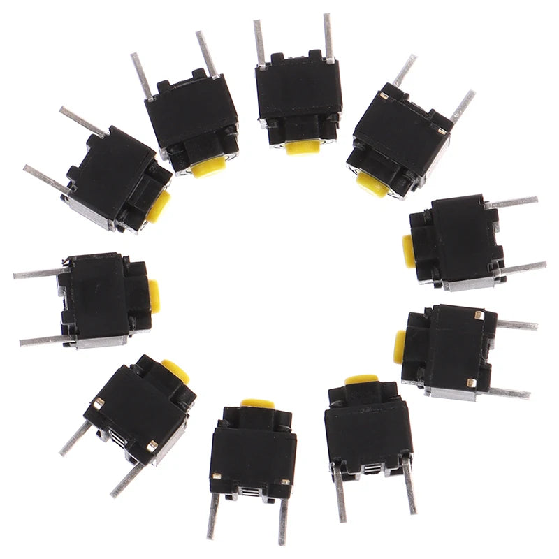 10pcs 6*6*7.3mm Mute Button Silent Switch Micro Mouse Button Switch