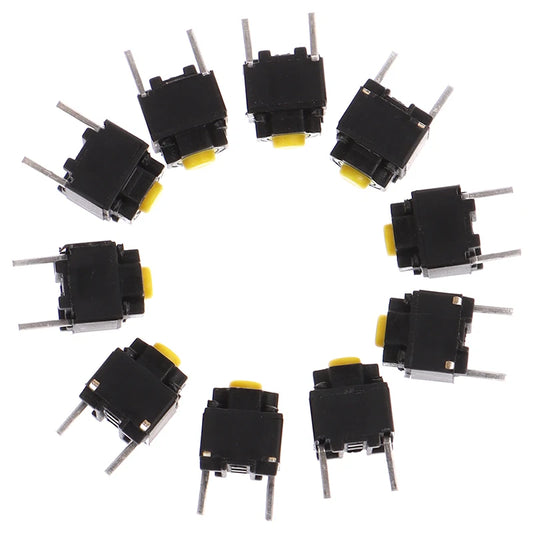 10pcs 6*6*7.3mm Mute Button Silent Switch Micro Mouse Button Switch