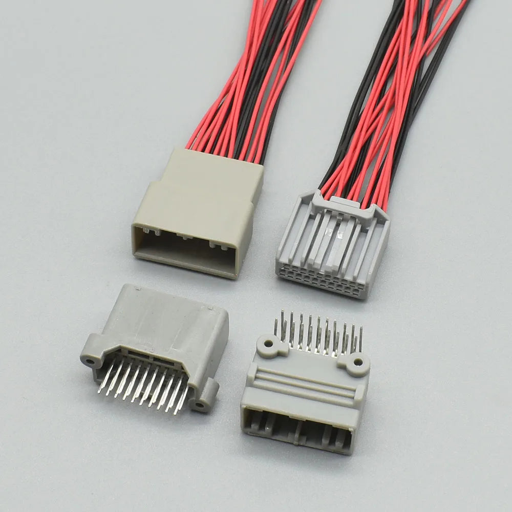 MX34020SF1 / MX34020UF1 Automotive 20-Pin CD Audio Connector — Honda PCB Cable Socket for Car Speaker & Antenna
