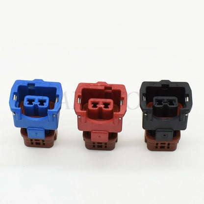 2 Pin Knock Detonation Sensor Automotive Connector Cable Socket Black Blue Red Compatible with PB186-02326 / PB185-02326