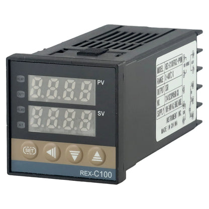 Comprehensive PID Controller Kit REX C100 For SSR 40DA and K Thermocouple for Effective Temperature Management