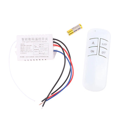 220V RF433 1/2/3/4 Ways Digital Remote Control Light Switch Wireless ON OFF Switch For Light Bulb Chandelier