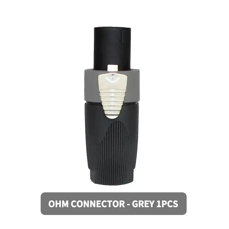 NL4FC Speakon 4 Pin Audio XLR Connector Ohm Head Solder-Free Amplifier Terminal for Superior Sound