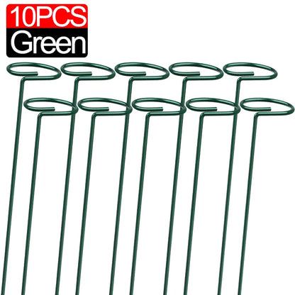 35/45/55cm Garden Support Stake Ring Metal Garden Plant Support Single Stem Shrub Holder for Plants Rose Flowers Vegetables Vine