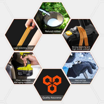 Yellow Rubber Bands 7×2cm High-Elastic Latex Rings | Office Stationery | 10 / 20PCS