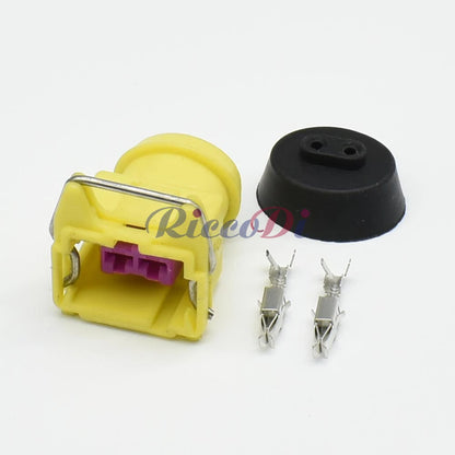 DJ7024F-3.5-21 2-Pin 3.5mm Yellow Waterproof Automotive Power Connector OEM DJ144473-4