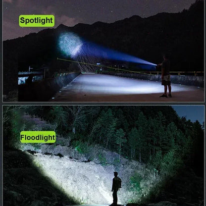 680000LM Rechargeable LED Flashlight Zoom Tactical Torch