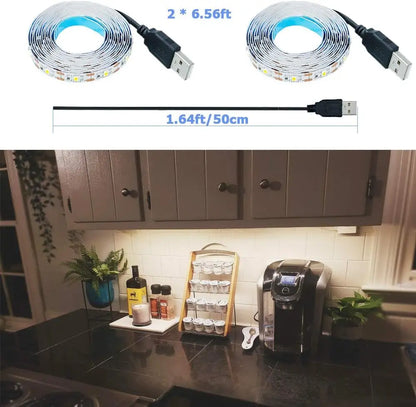 DC5V USB 2835 LED Strip Light White Warm White TV Background Lighting