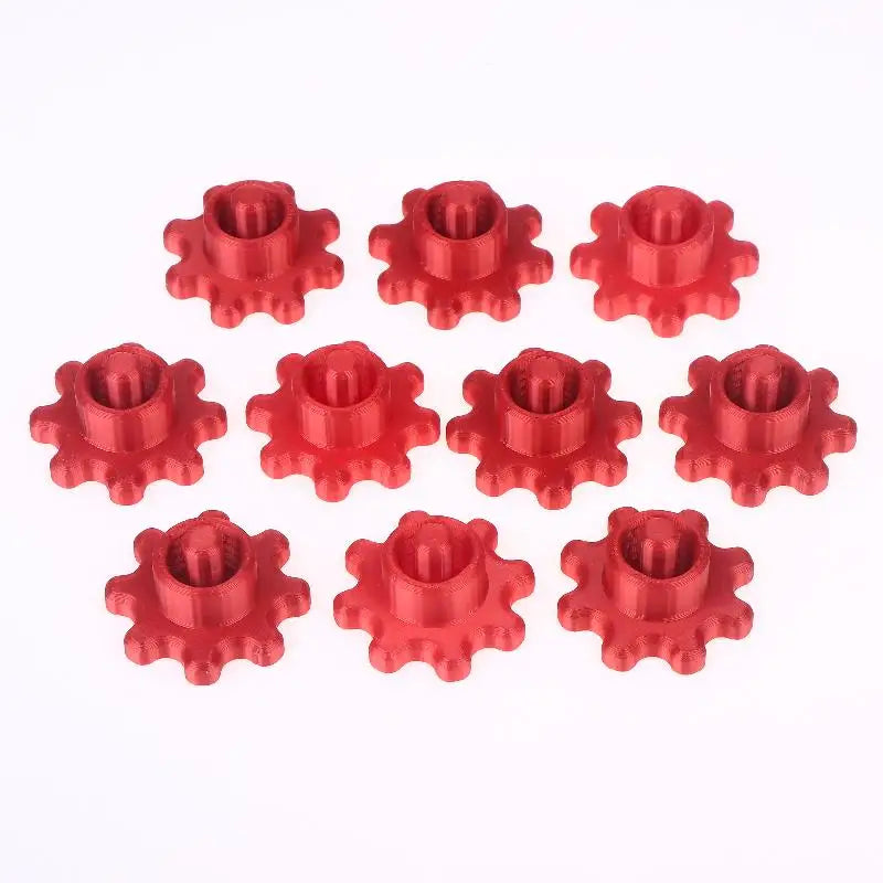 New 10PCS Orange Glass Glue Caps - Durable Plastic Sealing Caps For Standard Glue Bottles, Portable Decoration Tools
