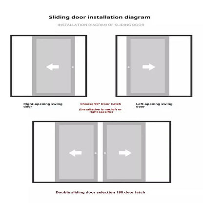 Latch Deadbolt Indoor Non-Punch Surface Mounted Door Lock Bathroom Sliding Door Buckle Snap Bolt Old-Fashioned Room Privacy Lock