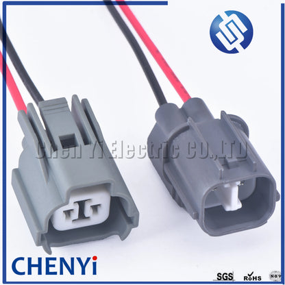 2 Pin Auto Connector 6181-0070 6189-0129 18AWG 15cm Wire Harness Plug for Honda
