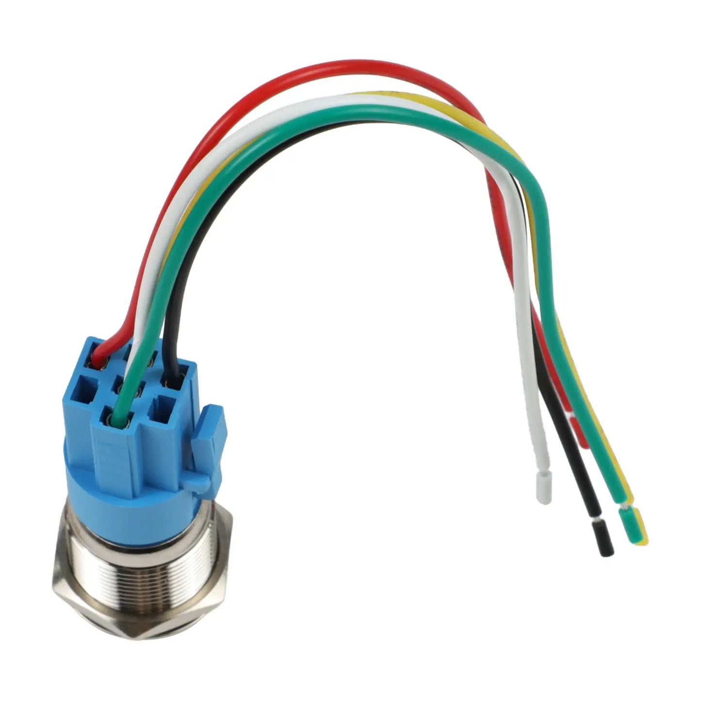 Control Systems Yellow Light Momentary Button Switch 12-24V Momentary Push Button Compact Push Button IP66 Push Button