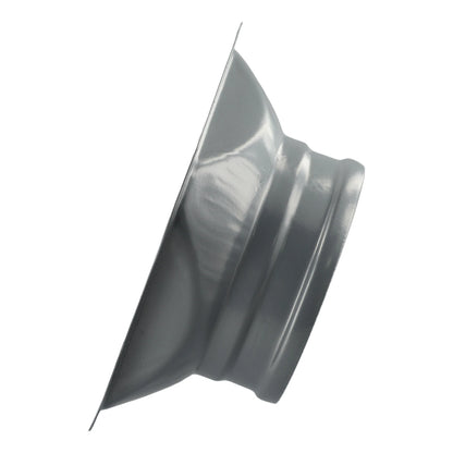 For Kitchen Hood Ventilator Pipe Connecting Vent Flange Exhaust Duct 4-10inch Electrostatic Spray Metal Silver-gray