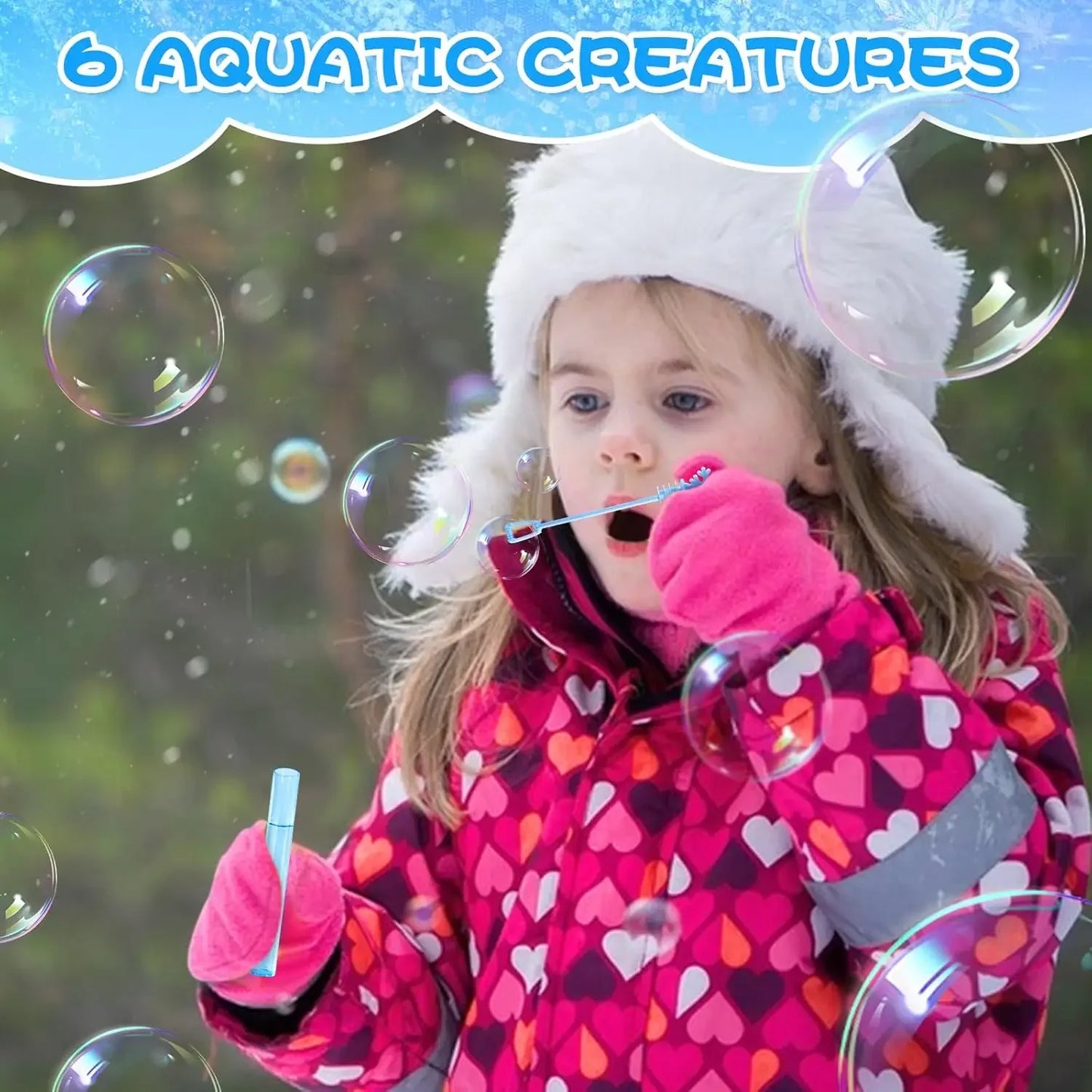 Mini Bubble Tube Toy – Snowflake Wand Tube Empty Bottle for Baby Shower, Wedding, Birthday Party & Christmas Decoration (10/100PCS)