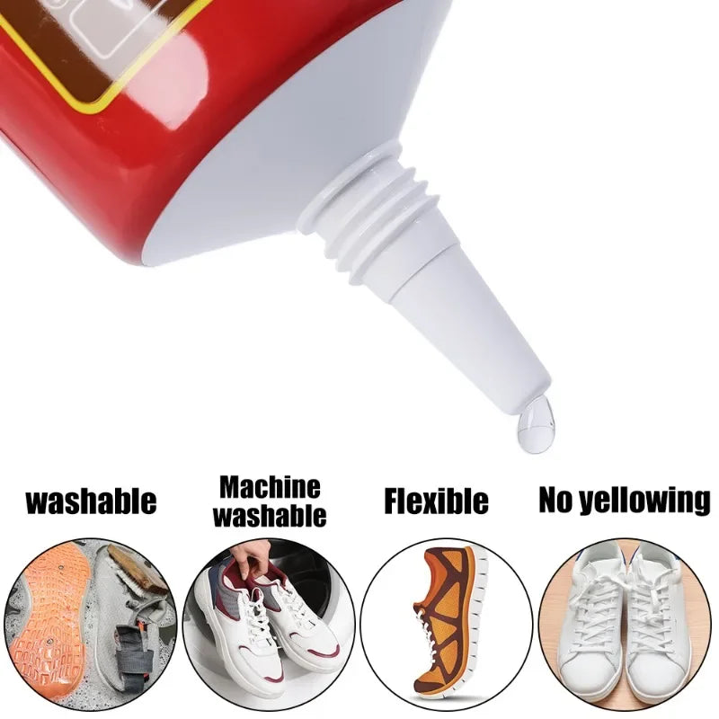 60/300ML Super Strong Shoe-Repairing Adhesive Universal Waterproof Shoe Glue for Sneakers Boot Leather Fast Shoe Repairing Glues