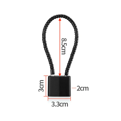Steel Wire Padlock with Key Anti-theft Cabin Lock