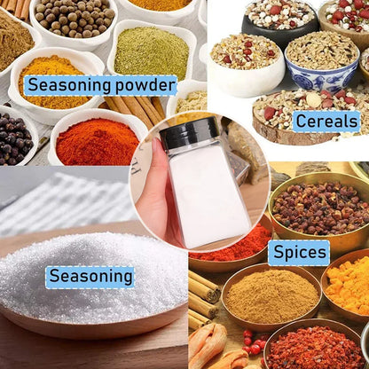 Portable Spices Seasoning Shaker Bottles Sugar Salt Pepper Jars BBQ condiment dispenser Empty Plastic Container Kitchen Gadgets