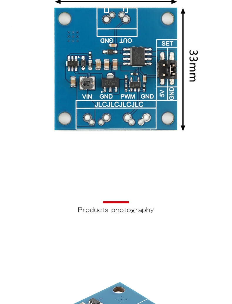 PWM to Voltage Converter Module 0–100% Duty Cycle to 0–5V/0–10V Output