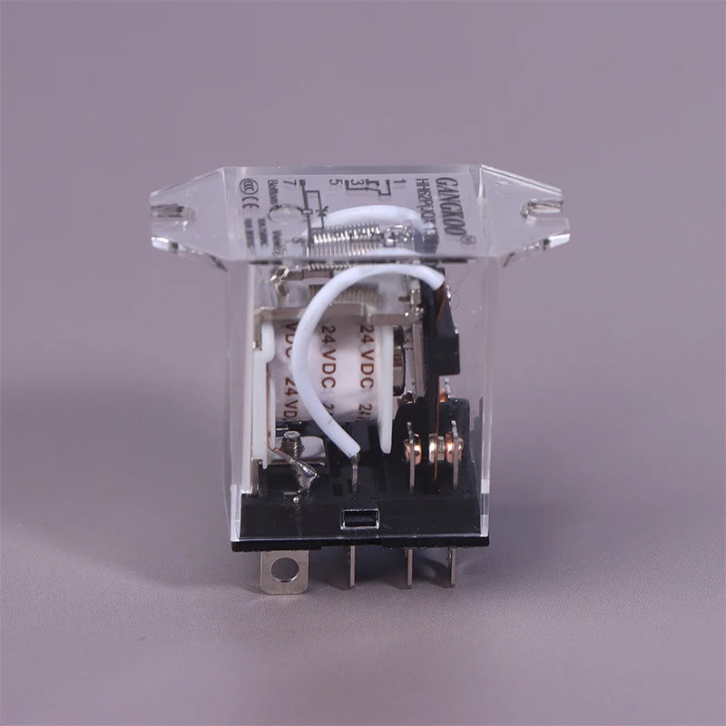 JQX-13F HH62P High Power Relay Coil General DPDT Micro Mini Electromagnetic Relay Switch With Socket Base AC220V DC12V24V
