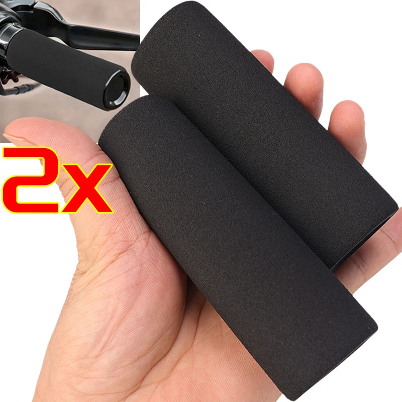 Non-Slip Motorcycle Handlebar Foam Grips 2pcs