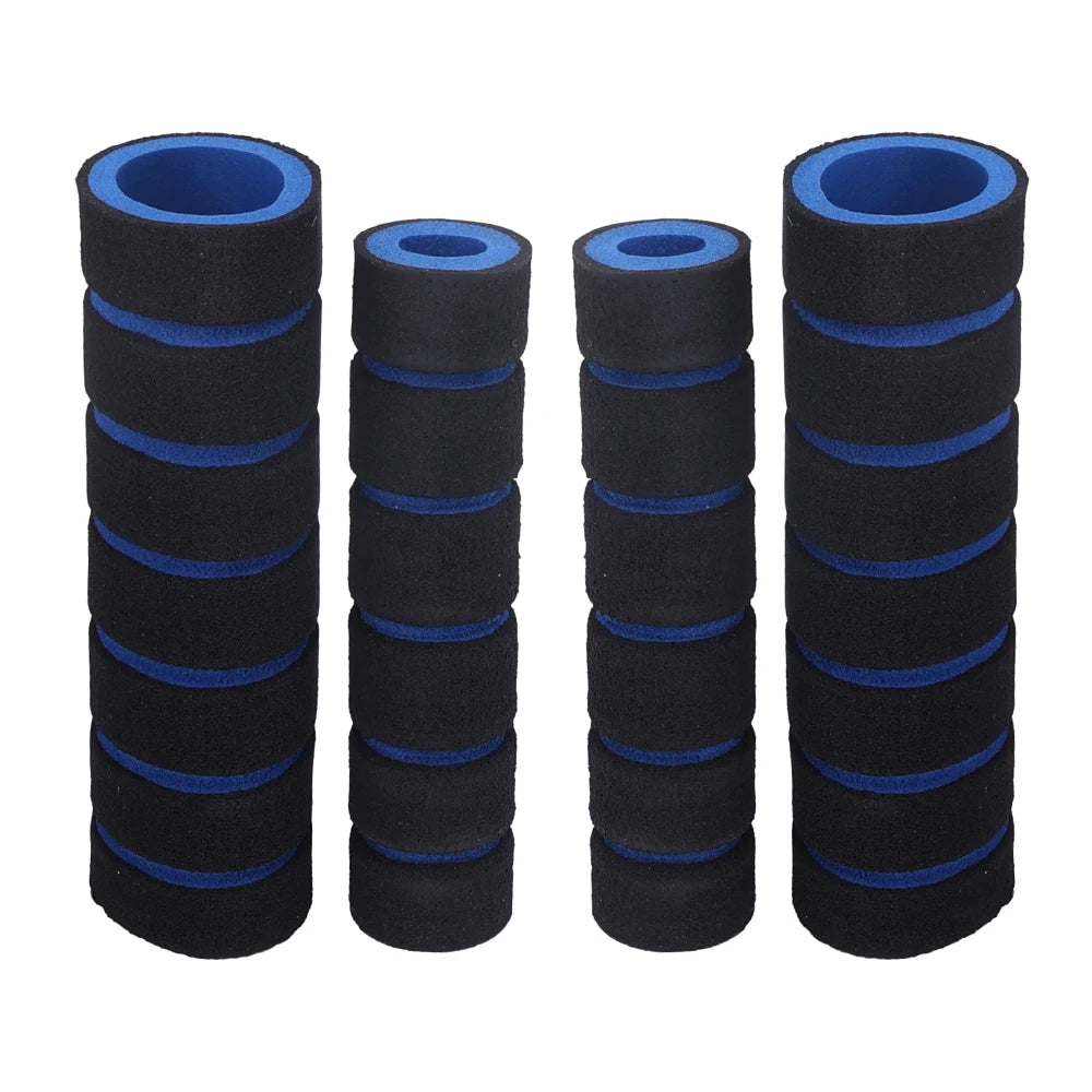 4pcs Universal Grip Comfort Sponge Foam Handlebar Cover – Non-Slip Soft Handlebar Grip for Motorcycle, Dirt Bike & E-Bike