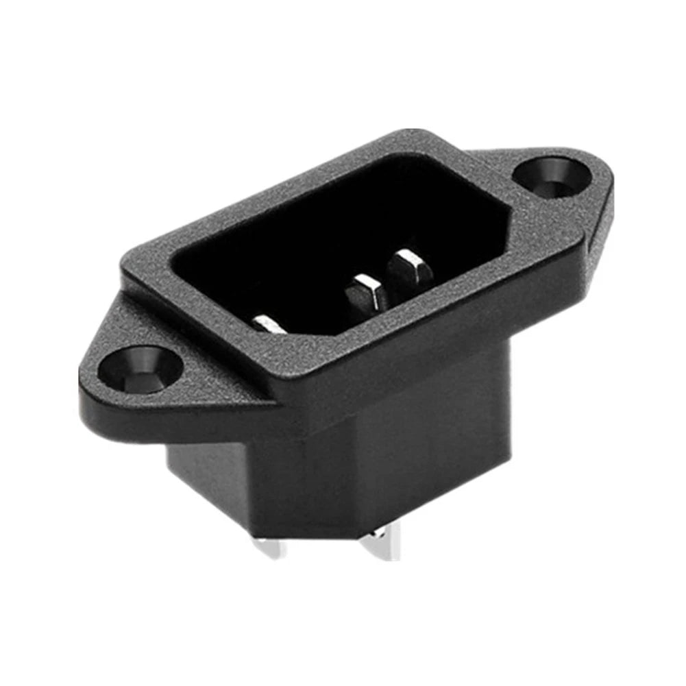 Power Connector 3 Pin Charging Socket AC-04 Built-in Male Female Rated 250V 10A for Battery and Electrical Use