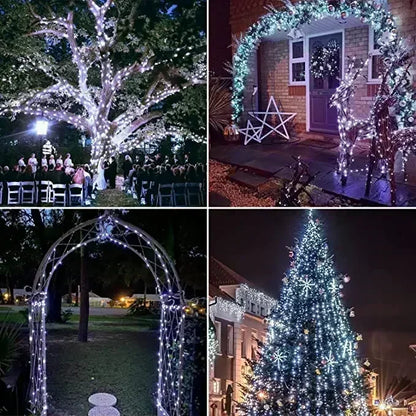 Solar LED Fairy Light Outdoor Waterproof Garland String Lights for Christmas Party Garden Decor