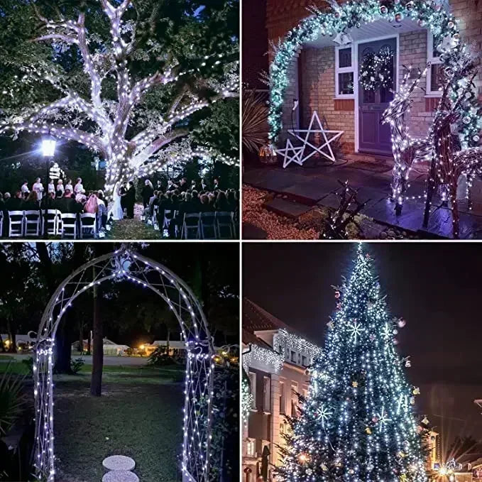 Solar LED Fairy Light Outdoor 7M 12M 22M 32M Waterproof Garland String Lights for Christmas Party Garden Decoration Solar Lamp