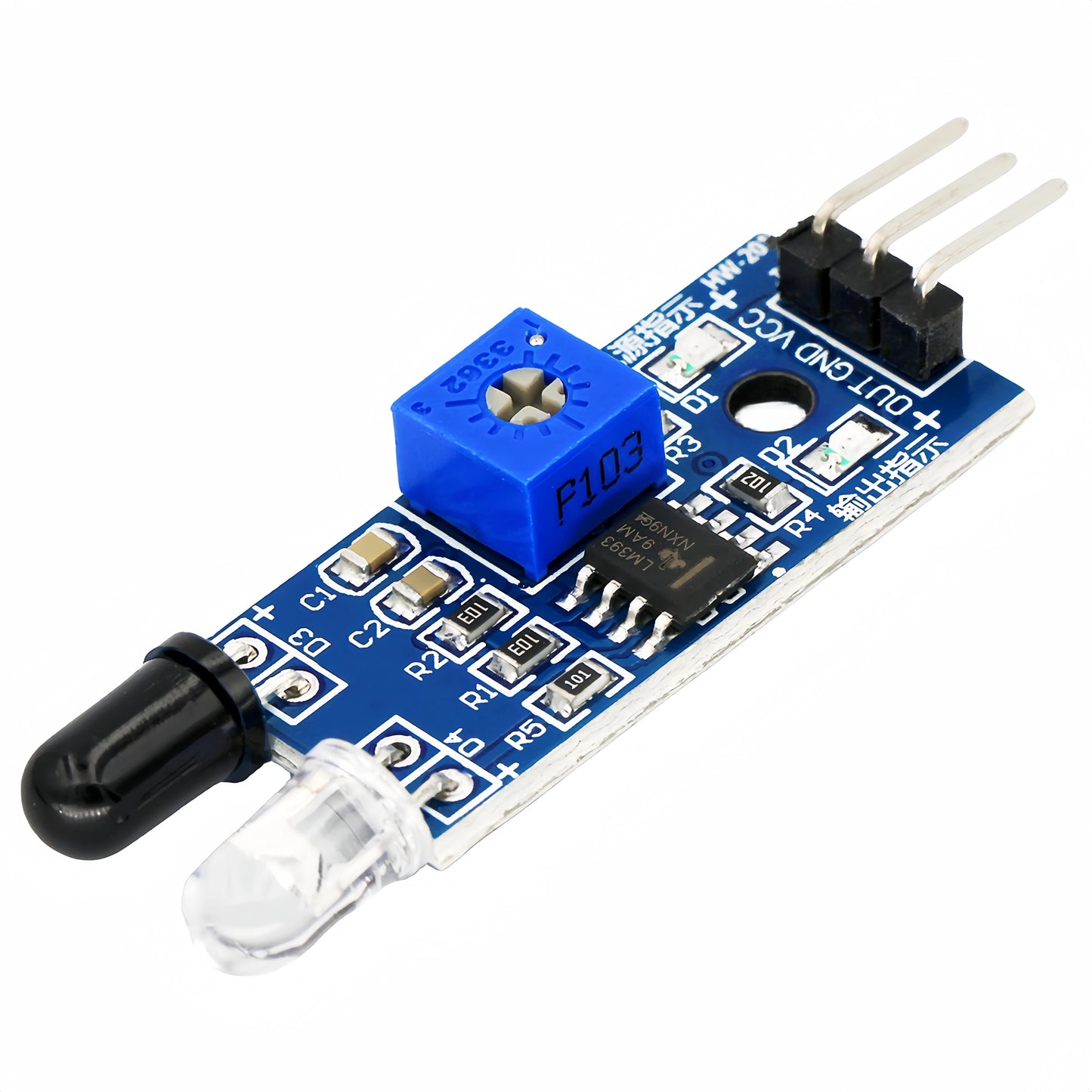 IR Infrared Obstacle Avoidance Sensor Module 3-Pin Reflective Photoelectric for Arduino Smart Car Robot