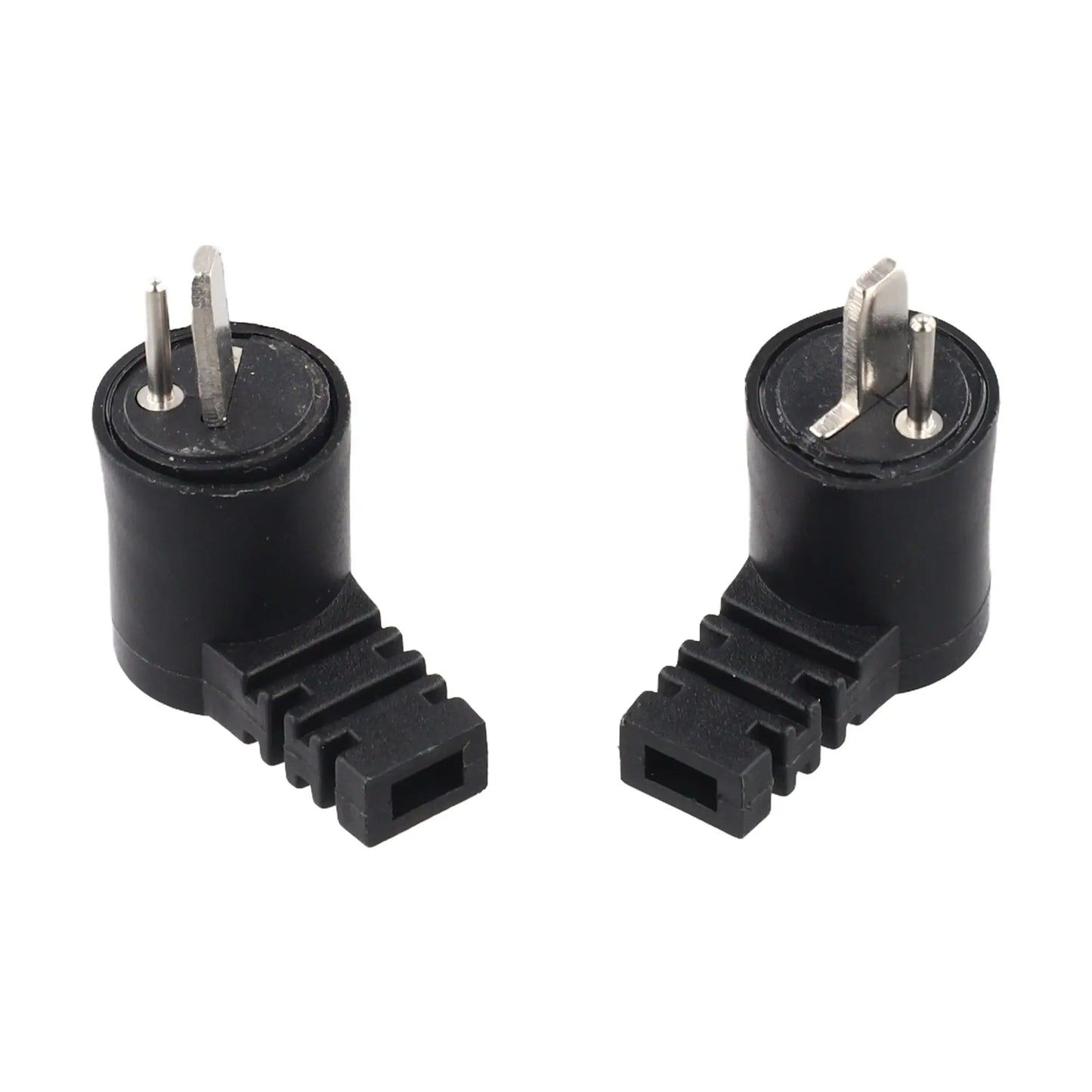 2 Pieces 2 Pin DIN Right Angle Speaker Cable Connectors for Loudspeaker Applications with Screw Terminal Design