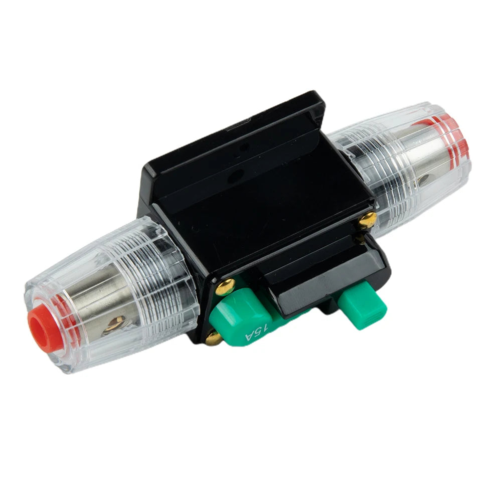 Car Boat 10A to 100A AMP Circuit Breaker Fuse Reset for 12V 24V 48V DC with Waterproof Housing and Manual Reset for Overload
